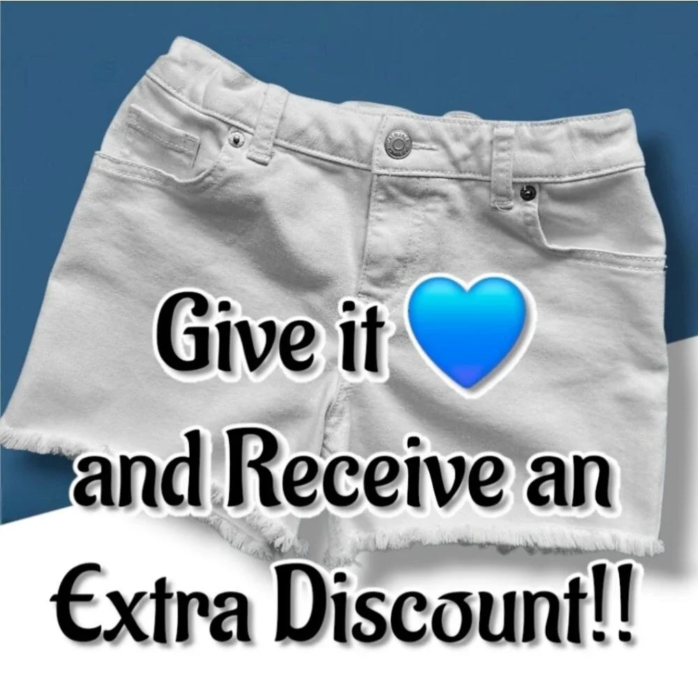 Cat & Jack Girls Jean Shorts White Cutoff Mid-Rise Size Large Elastic Waistband